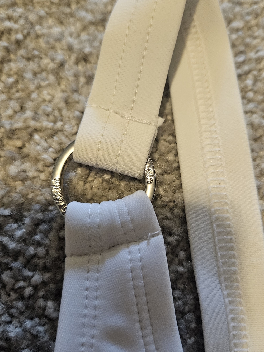 Calvin Klein White Ruched One-Piece Swimsuit - Picture 3 of 5